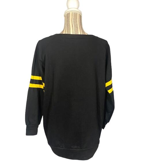 Harry Potter Black Cotton Blend Draco Logo Front Sweatshirt Women Sz S - Picture 2 of 8